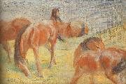 Franz Marc Grazing Horses I oil painting artist